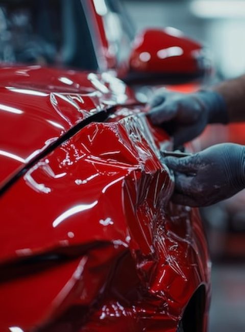 skilled-car-body-repair-technician-patching-red-vehicle-professional-workshop-setting_937679-67250